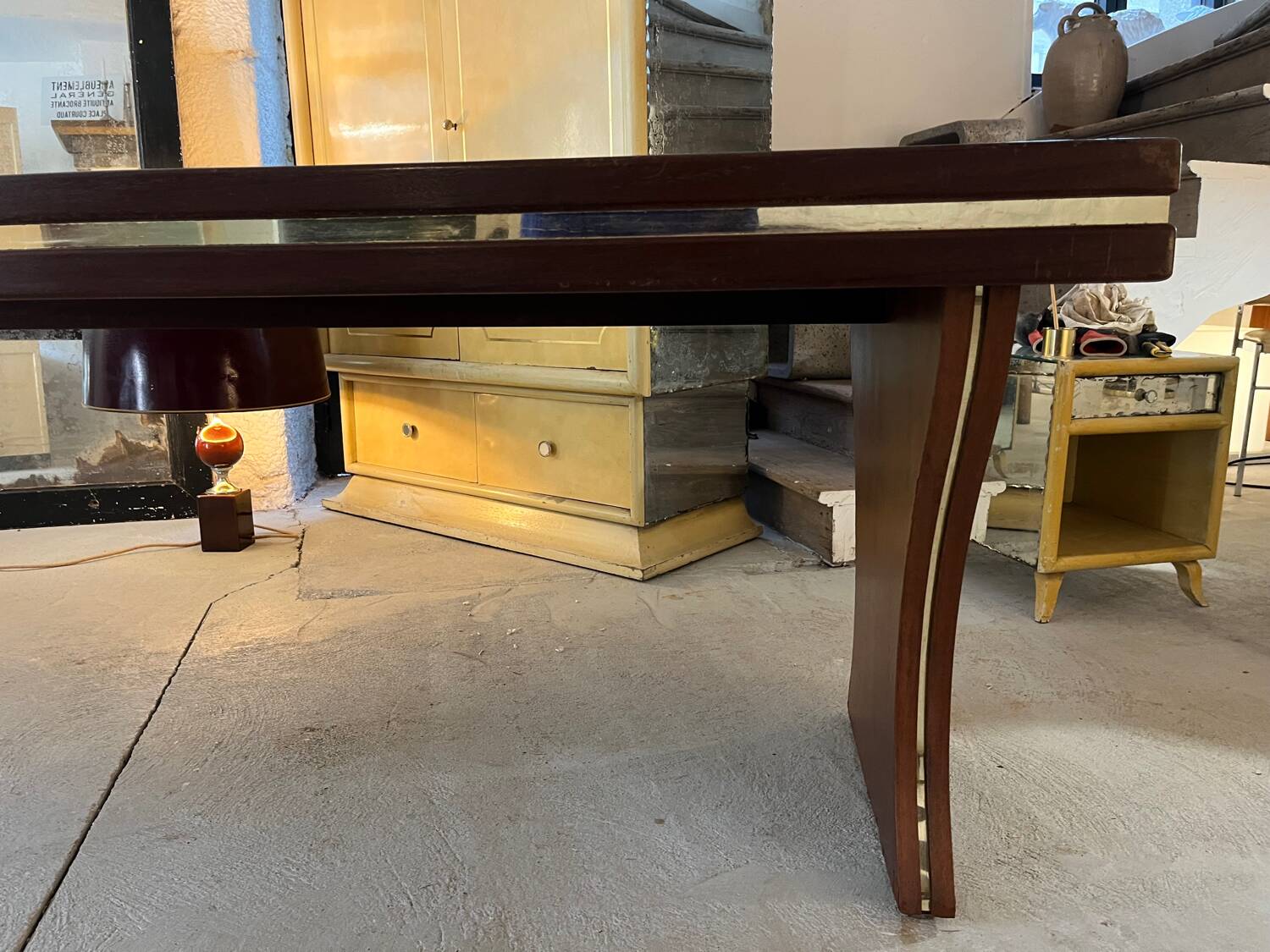 Large refectory table - 1980s