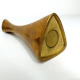 Pair of vintage brass candlesticks Ytterberg for Bca Eskilstuna, Sweden 1960s