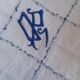 Set of 8 napkins, in white cotton, MONOGRAM DP.