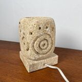 Limestone table lamp, 1960-70