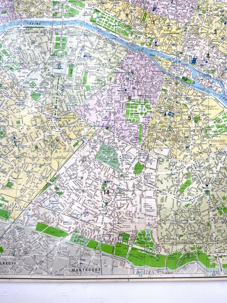 Map poster - Plan de Paris, 1981