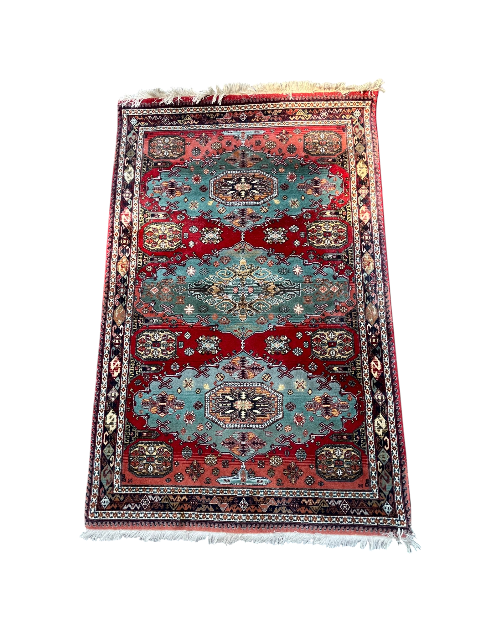 Talish carpet Caucasus pure virgin wool 20th century