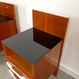 Pozar vintage wooden bedside table set