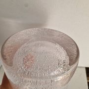 Grand vase en verre bullé style biot