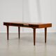 1950s Danish Teak Coffee Table with Drawers and Pull-Out Tray