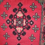 Algerian vintage carpet berber handmade 101cm x 215cm 1970s, 1c404