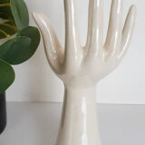 Baguier , soliflore , in pearly porcelain and gold