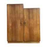 Asymmetrical oak cabinet 1960