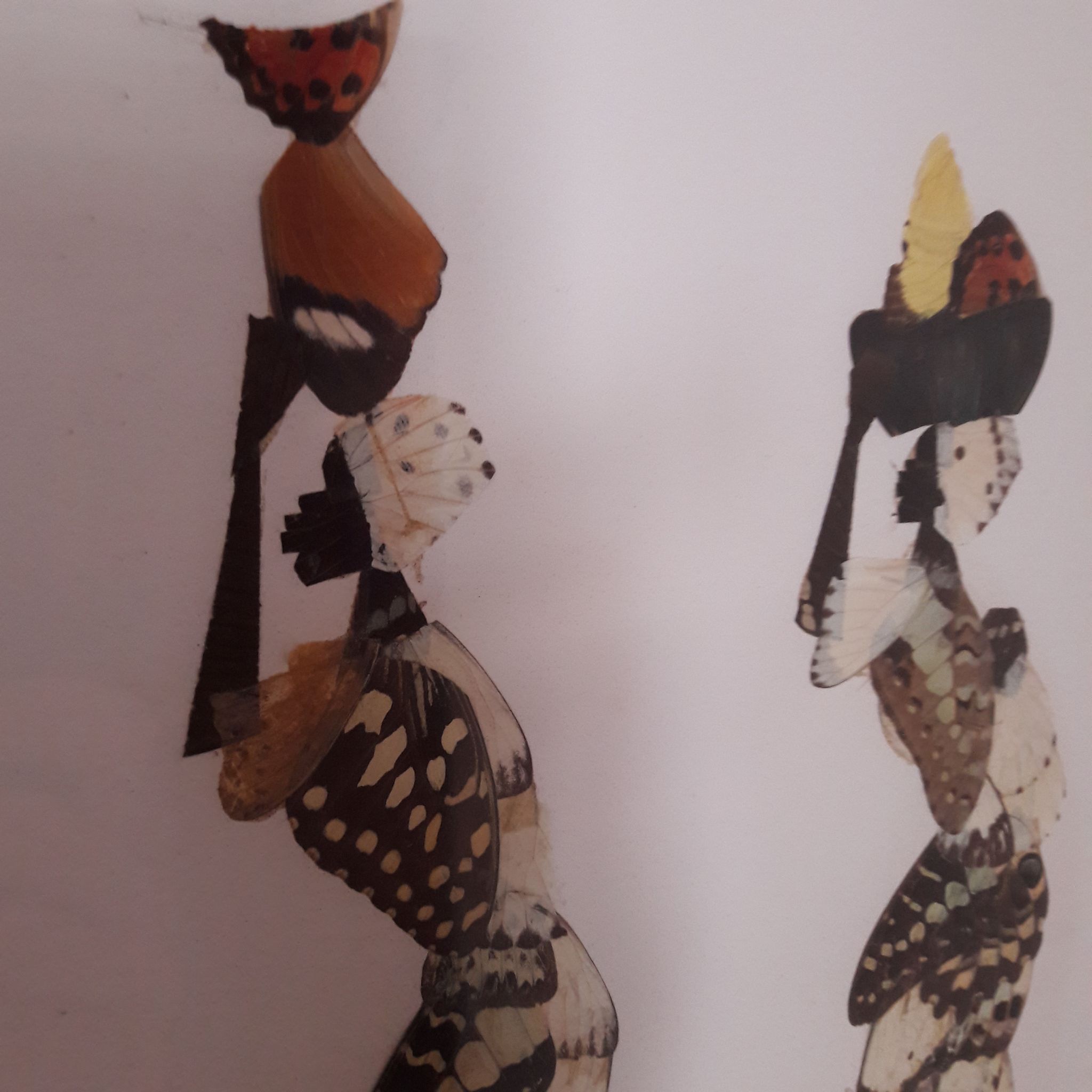 Tableau ailes papillon motif femmes africaines