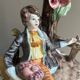 Paire de lampes de table en porcelaine italienne par Capodimonte.