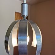 Brushed stainless steel vintage pendant light