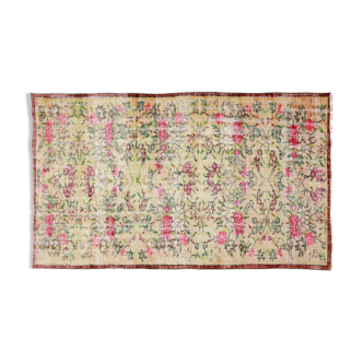 Anatolian handmade vintage rug 237 cm x 145 cm