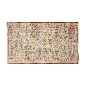 Anatolian handmade vintage rug 237 cm x 145 cm