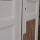 Pair of 19th-century cupboard doors and frame, woodwork