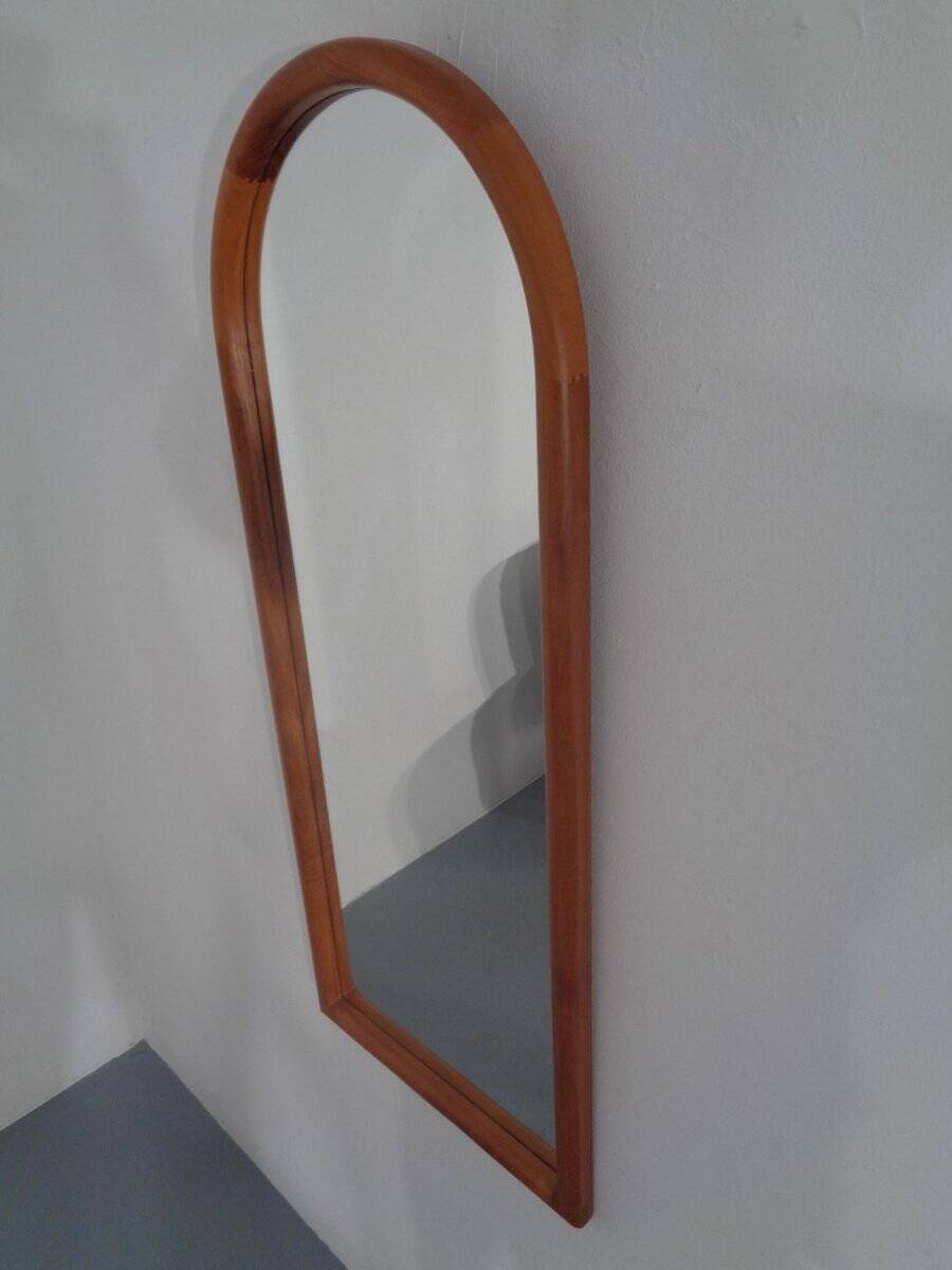Large Cathedral Teak Mirror by Kai Kristiansen for Vildbjerg Møbelfabrik, 1960s