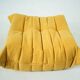 Togo Chair and Pouf Set in Yellow Tweed