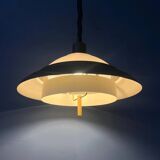 Brown and beige mid-century Dijkstra space age pendant lamp