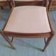 4 scandinavian beige white teak chairs
