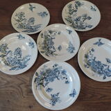 Lot of six plates 19th