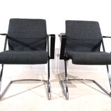 Set of 2 Drabert Z conference/dining room chairs by Prof. Hans Ullrich Bitsch