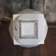 Cracked ceramic Art Deco lamp, table lamp, cube-shaped lamp.