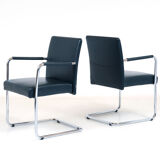 Paire de fauteuils Walter Knoll édition Ligne Jason modèle 1519
