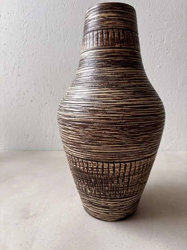 70s Spara ceramic Japandi vase, minimalist vase.