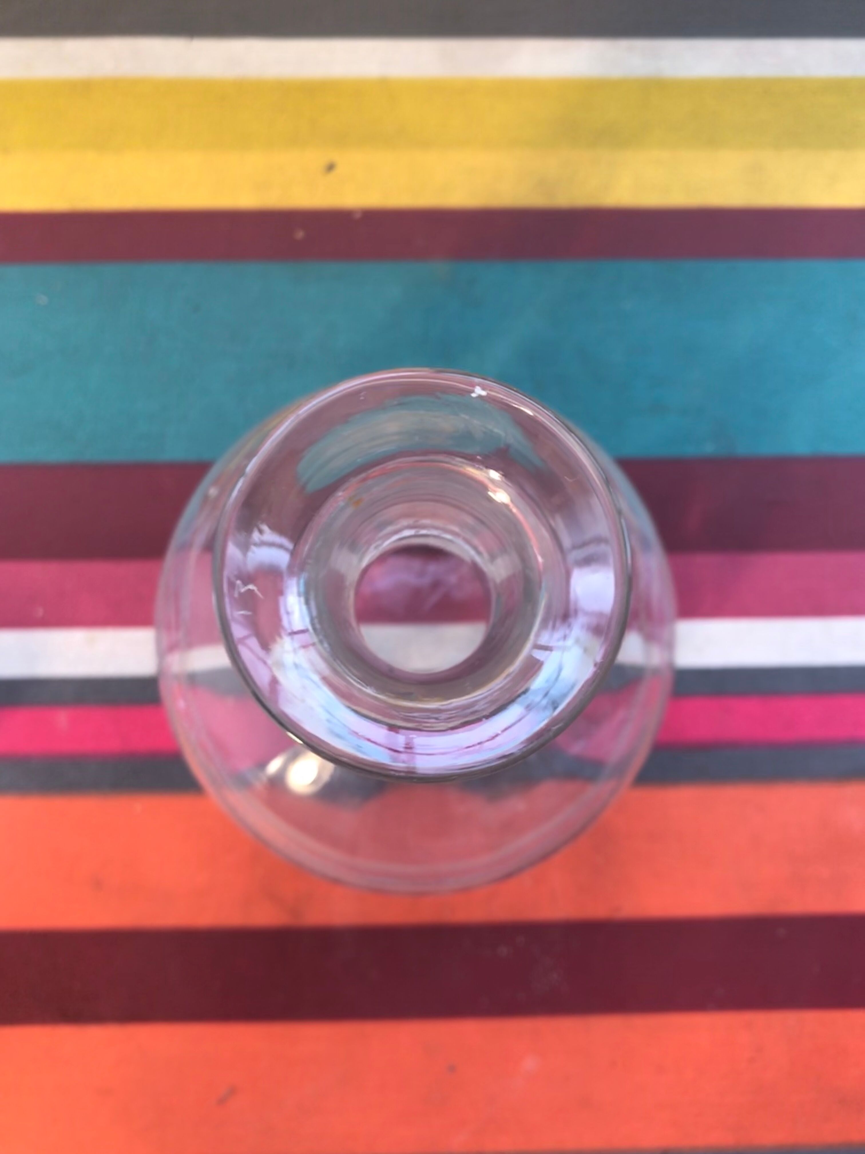 Old Carafe - Glass Bouchon Chiselled Vintage Wine Service