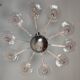 Venetian glass lustre in pink, in the style of Venini.