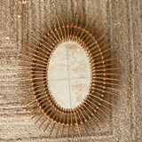 Rattan mirror 1960 48x60cm