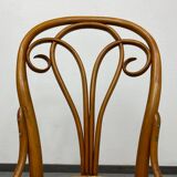 Curved wooden dining chair by Löbl Wieisskirchen