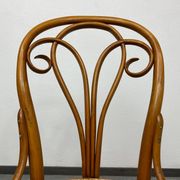 Curved wooden dining chair by Löbl Wieisskirchen