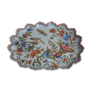 Plat faïence de Desvres - polychrome