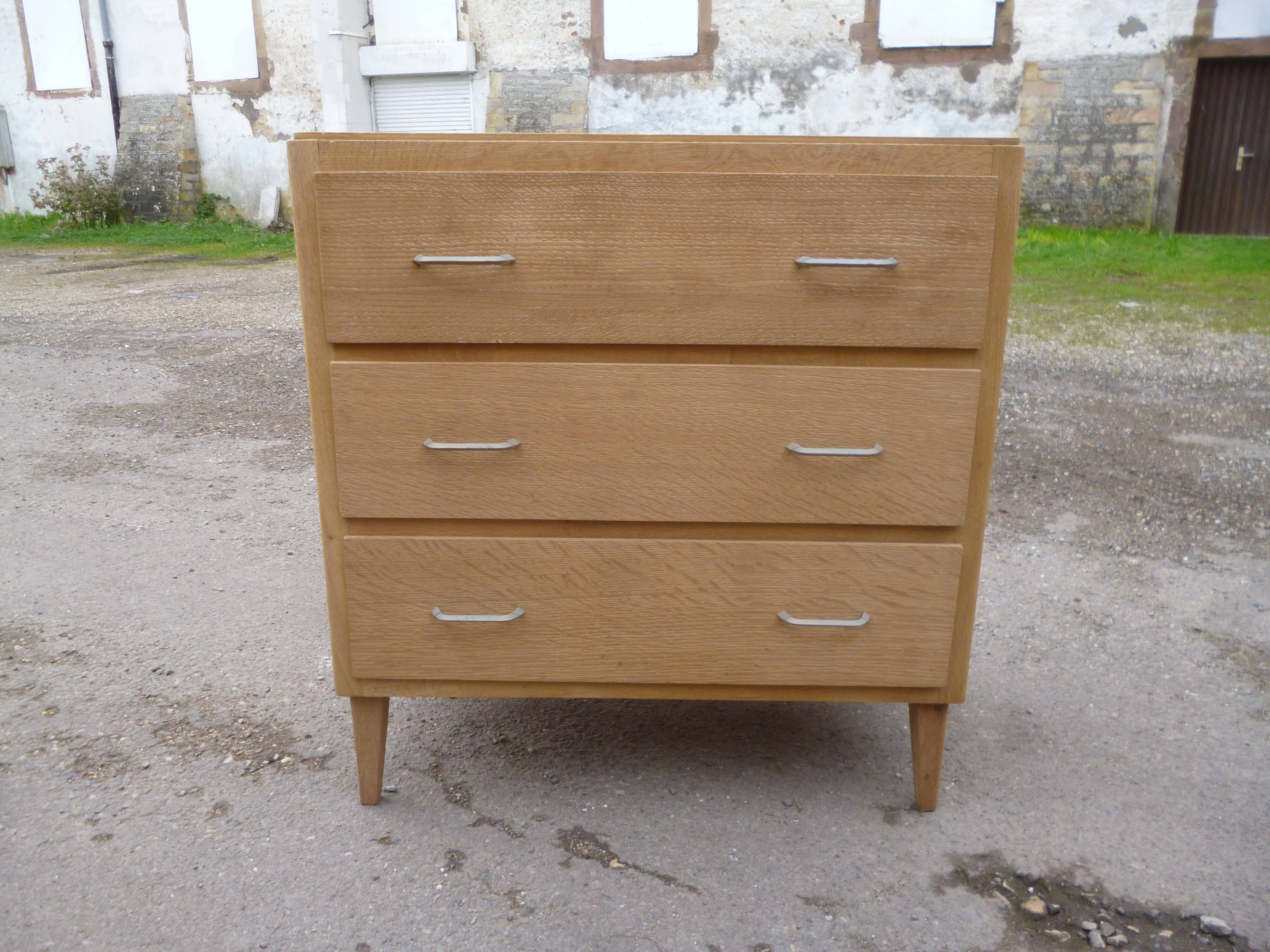 60 year oak chest of drawers