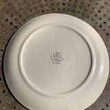 Loire ceramic cake dish 1713 Saint Amand earthenware France