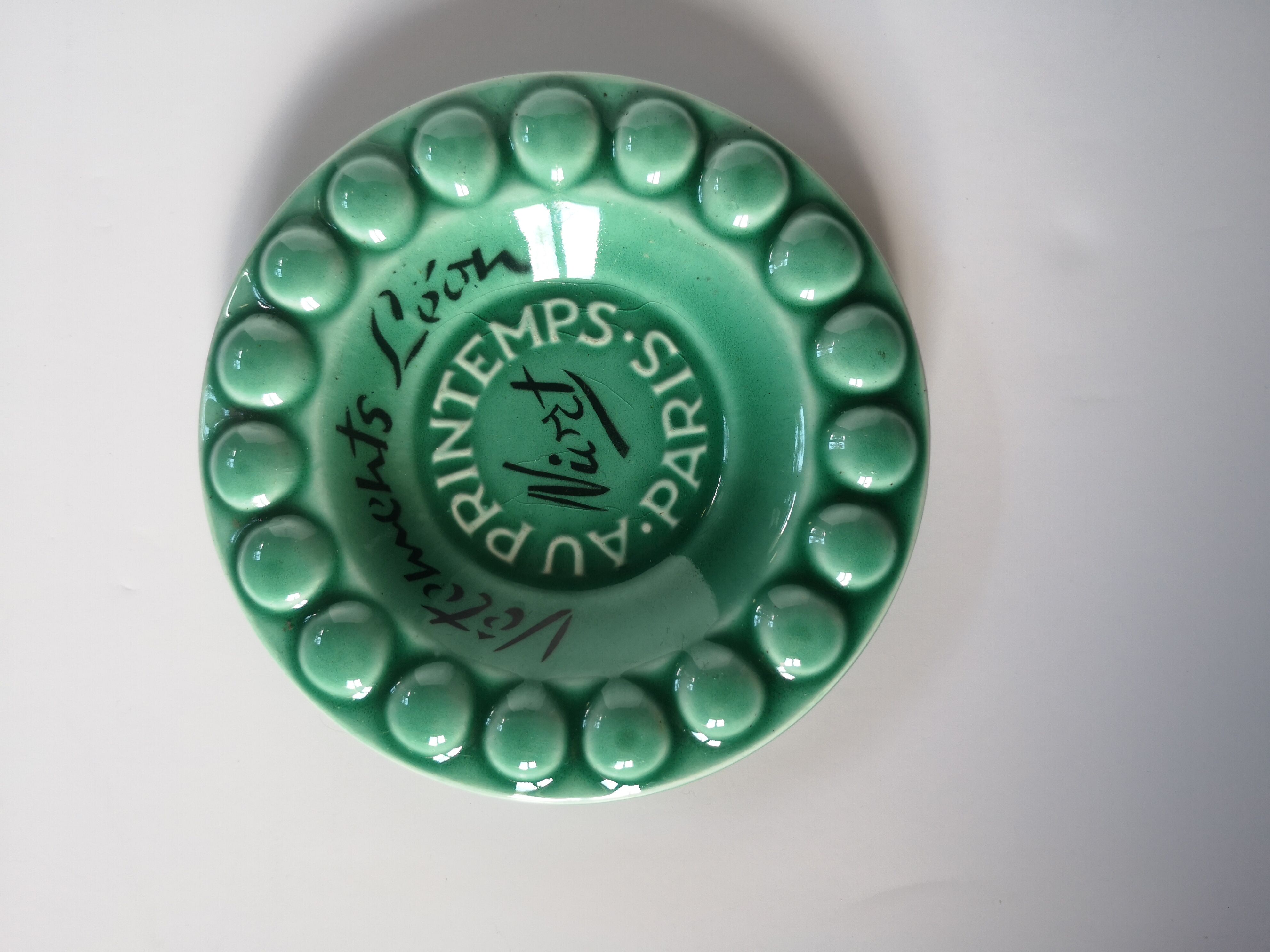 Rare ashtray cup signed Colette Gueden Primavera Paris