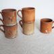 5 70s stoneware cups