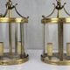 Pair of 1950s brass lanterns