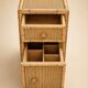 Pair of side tables / Bamboo and cane bar furniture (1970s)