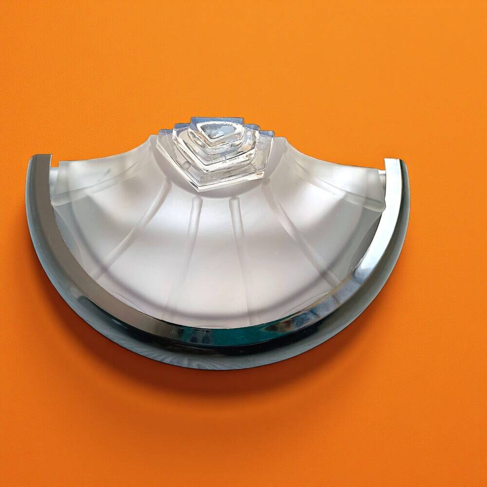 Art Deco style frosted glass wall sconce light