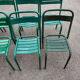 Set de 8 chaises bistrot de terrasse en métal