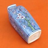 Asian porcelain vase with trendy bird decor / lotus flowers