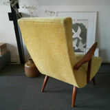 Scandinavian Chair in wood and teak 70s