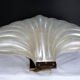 Liane Rougier lamp shell Benetier design 1970 in methacrylate