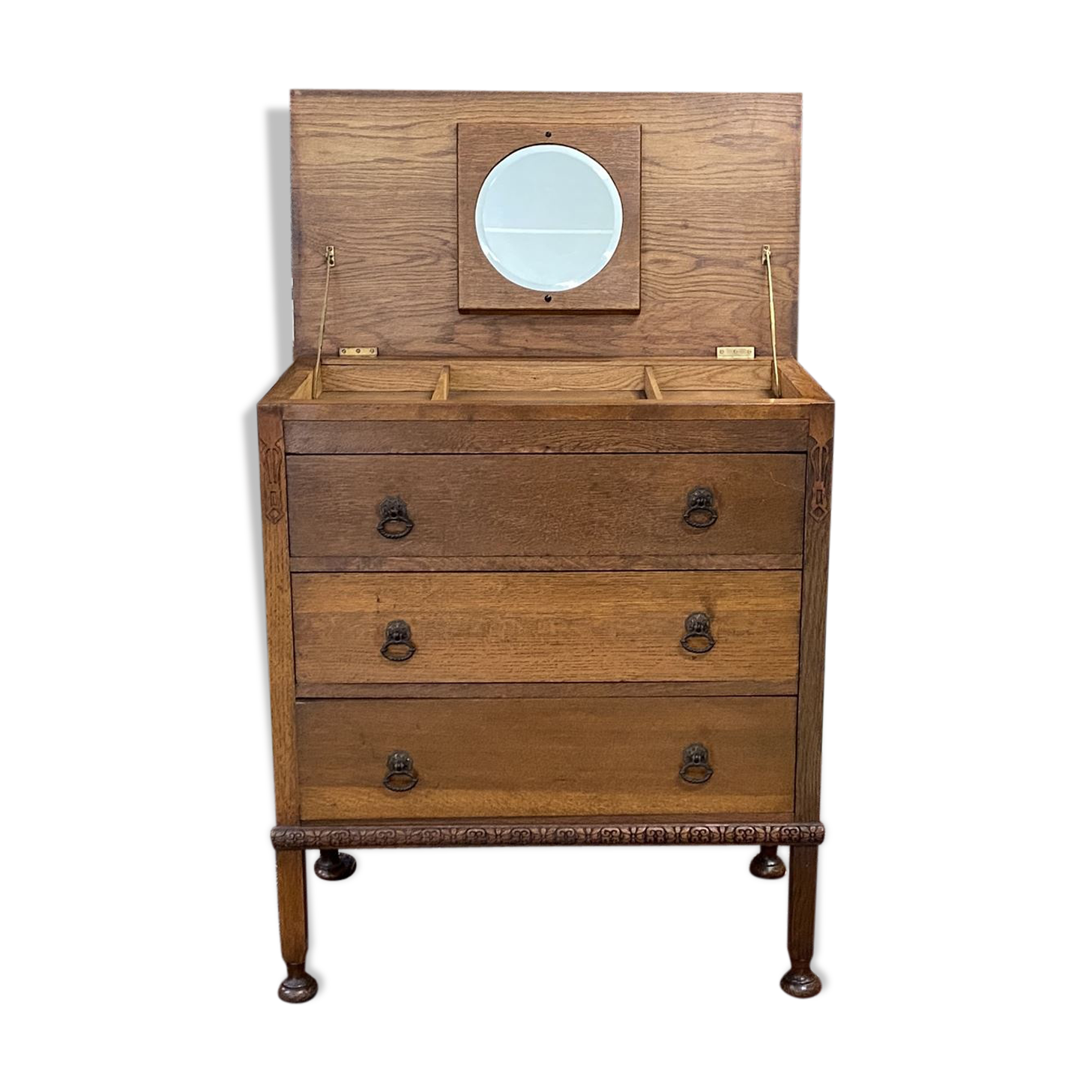 English oak dressing table, dresser 1930