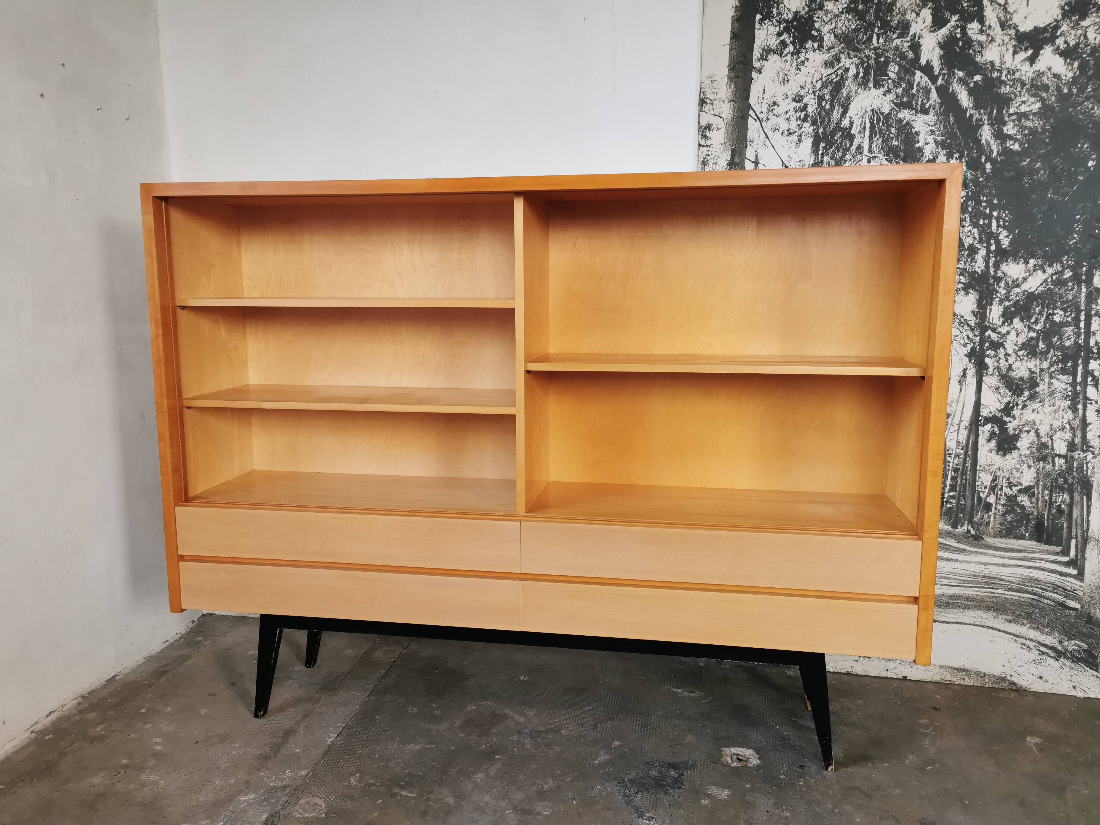 Library, display case from the 60s