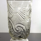 Pressed glass vase