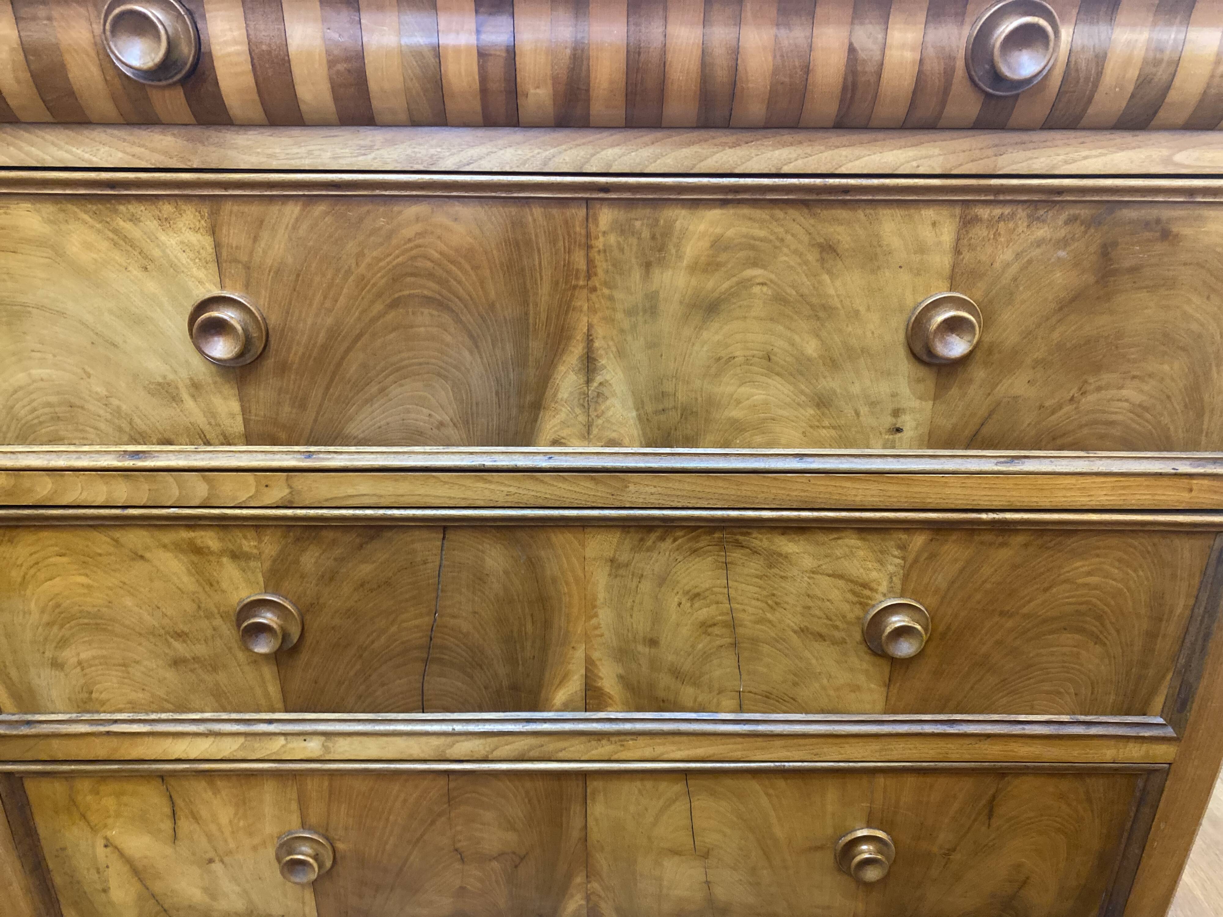 Louis Philippe chest of drawers in cherry wood