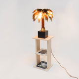 A Mid Century Italian Travertine Book Shelf