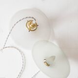 Flat Opaline pendant light